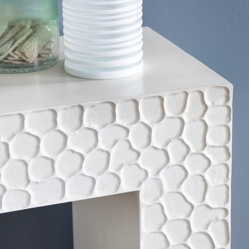 80 in. White Solid Wood Accent_Console_Sofa Table