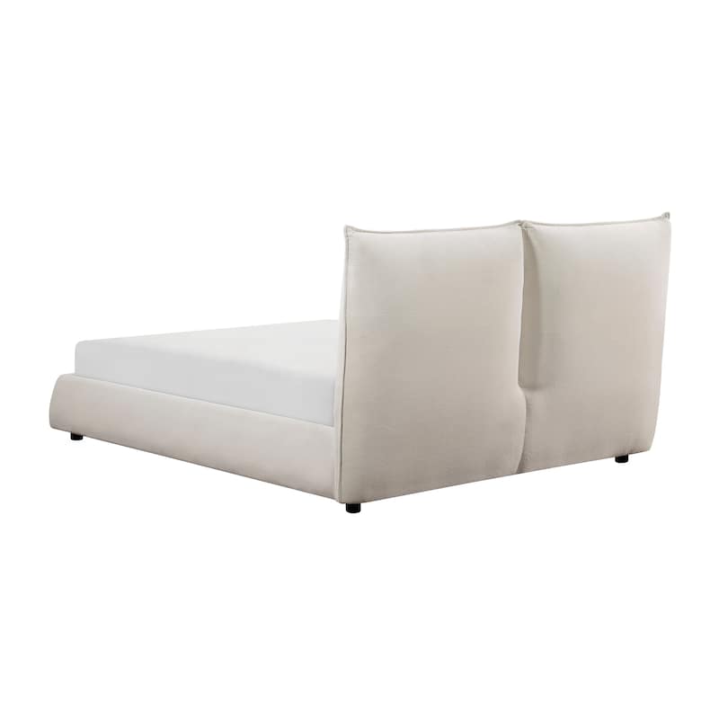 Layton Chenille Upholstered Platform Bed, Queen
