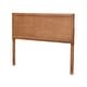 preview thumbnail 2 of 7, Alan Transitional Ash Walnut Finished Wood Headboard Full