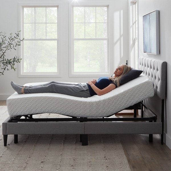 Lucid comfort collection standard adjustable bed base discount