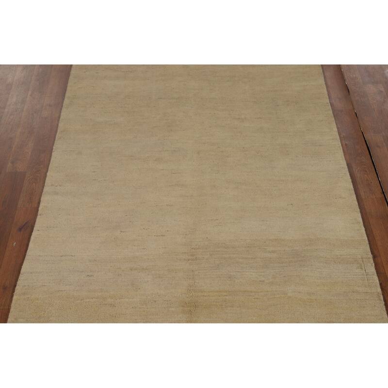 Gabbeh Oriental Runner Rug Hand-Knotted Wool Carpet - 4'1"x 11'3"