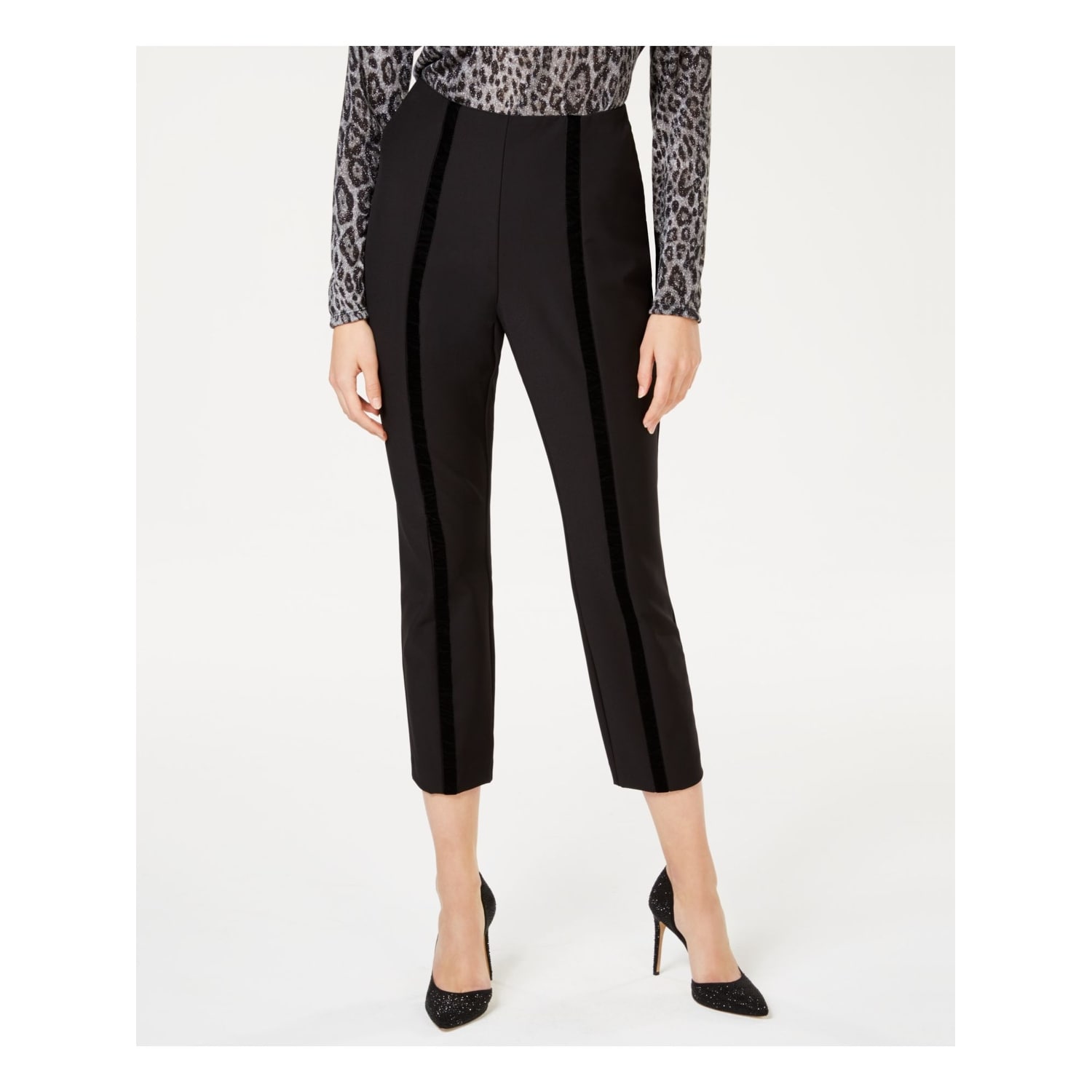 velvet stripe pants