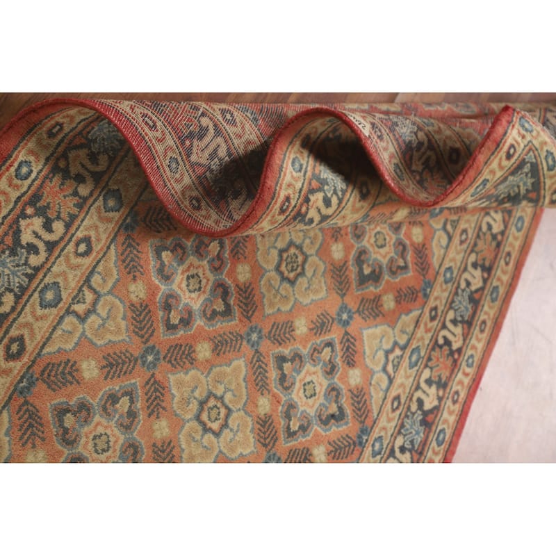 Traditional Hamedan Persian Vintage Runner Rug Handmade Wool Carpet - 2'10" x 12'2"