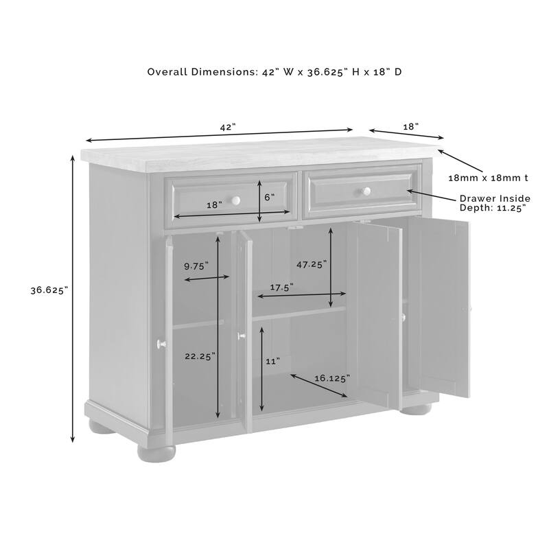 Kitchen Island Cart with Storage - 75 Inch Kitchen Island with Drawers & Cabinets - Mobile Kitchen Island Navy Blue