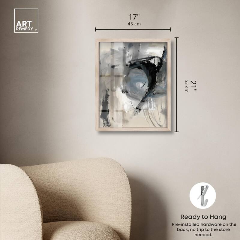 Scribbled Energy II Shadowbox by Art Remedy