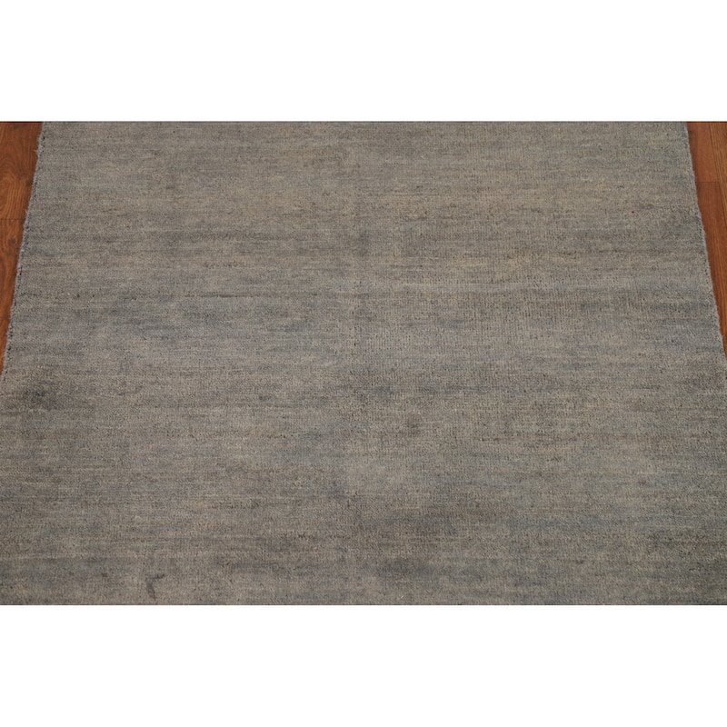 Hand Knotted Oriental 100% Wool Carpet Modern Modern Multi-Colored Gabbeh Area Rug - 4' 10'' X 3' 3''