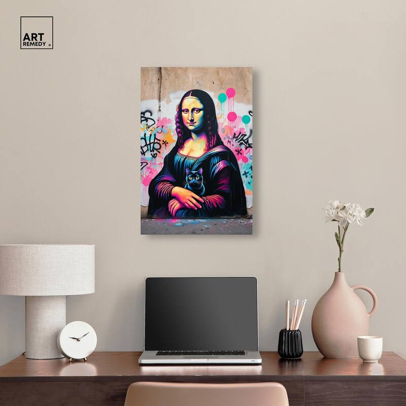 Lisa's Little Secret Canvas by Art Remedy, Gallery Wrapped