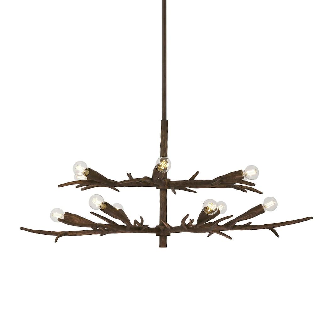 Savoy House 1-5398-12 Palisades 12 Light 40" Wide Abstract Chandelier