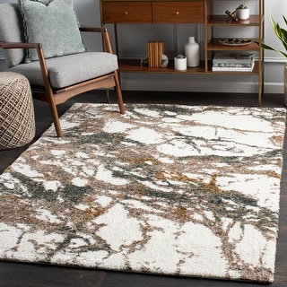 Livabliss Taryn Abstract Splatter Pattern Shag Area Rug