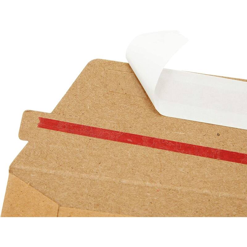 Stockroom Plus 100 Pack Rigid Mailers 6x8 - 450 GSM Sturdy Self-Adhesive Cardboard Envelopes