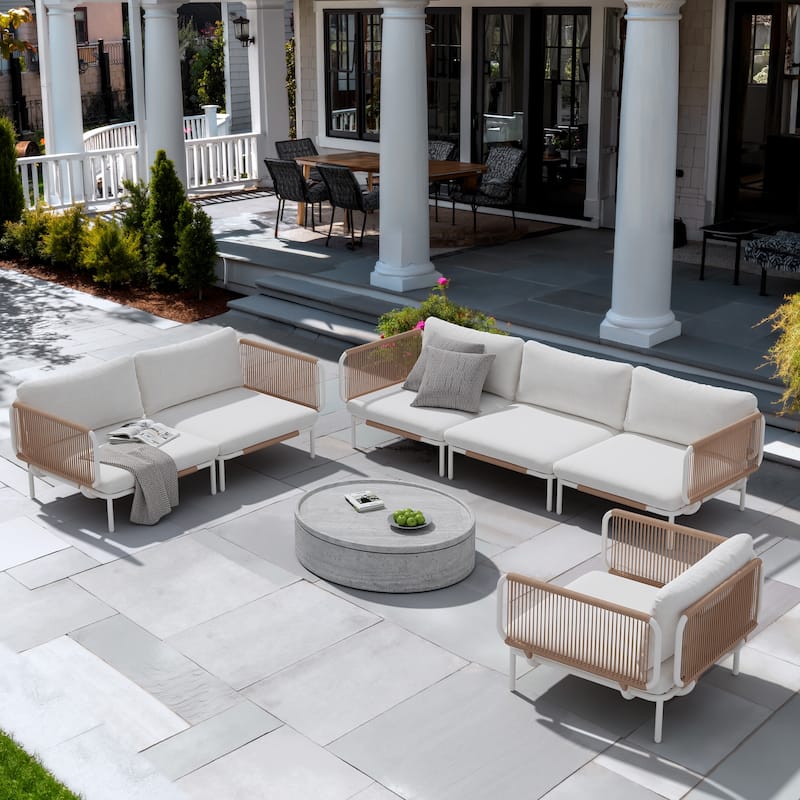 DIY Free Combination Outdoor Patio Furniture Cushion Sectional Sofa Set