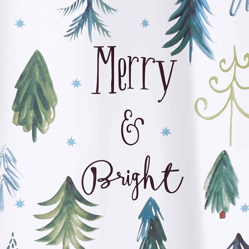 Avanti Linens Christmas Trees Shower Curtain