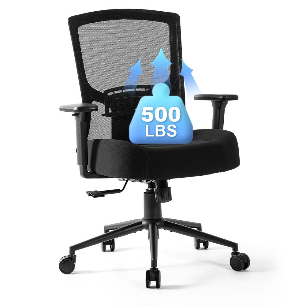 Ergonomic Office Desk Chair with Breathable Mesh Seat and Back, Modern Thickly Cushioned Computer Chair with Swivel, for Home
