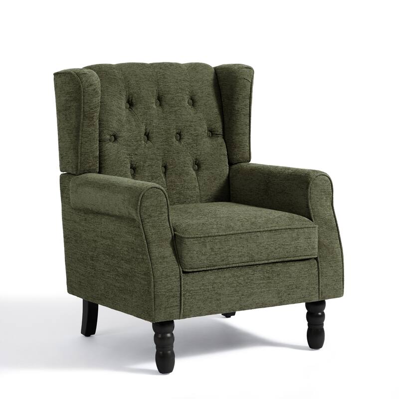 Modern Classic Button Tufted Accent Chair Upholstered Armchair