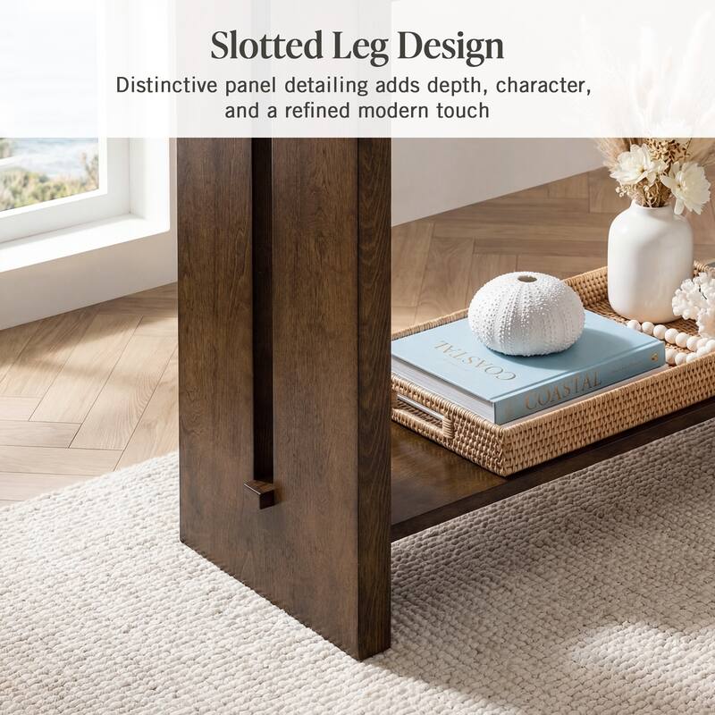 Martha Stewart Lily Pond Shiloh Console Table - 47.75"W x 16.75"D x 34"H