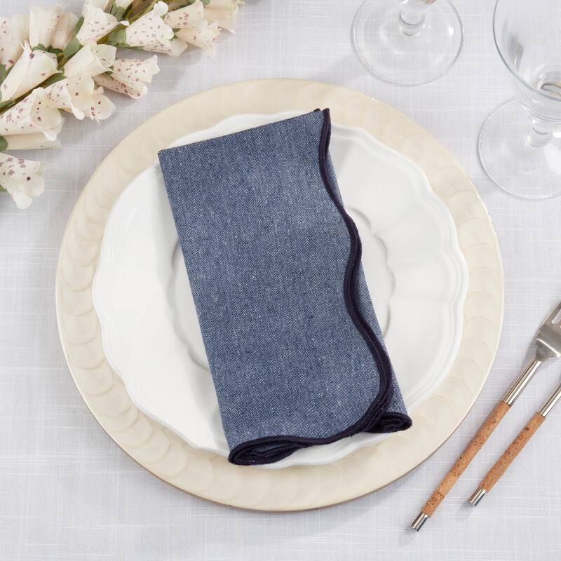 Eco Chic Scallop Napkin (Set of 4) - 20"x20"