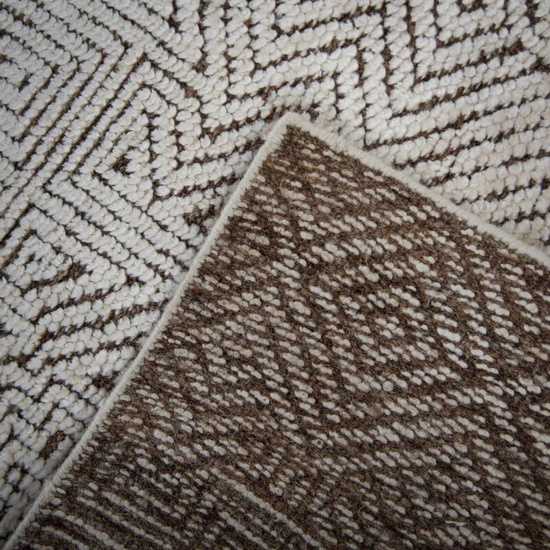 Alora Decor Cabana Hand Knotted Textured Geometric Rug