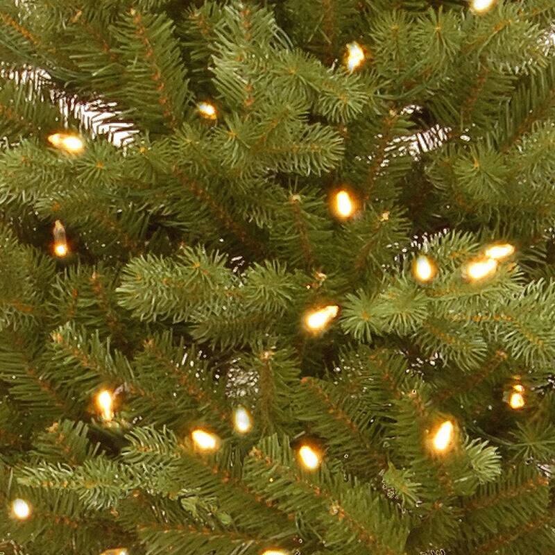 National Tree Company 3 ft. Hampton Spruce Green Holiday Tree with Clear LED Lights - 3 Foot