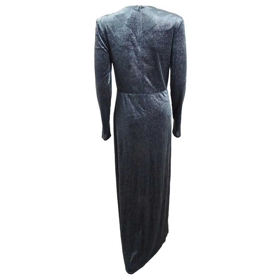 Shop Avec Les Filles Women S Glitter Velvet Maxi Dress 8