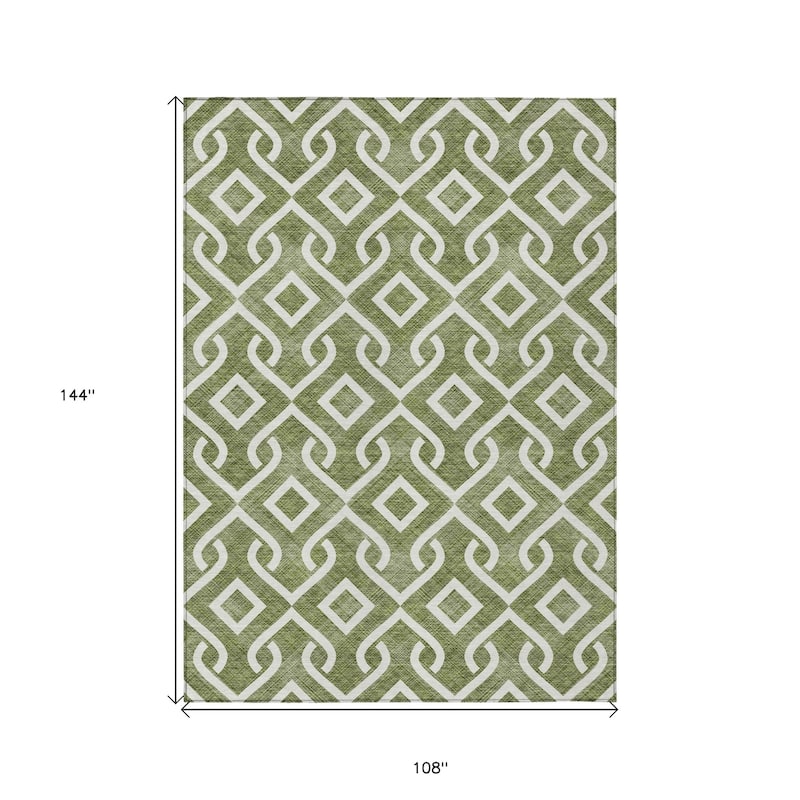 HomeRoots Geometric Transitional Rectangle Outdoor Rug