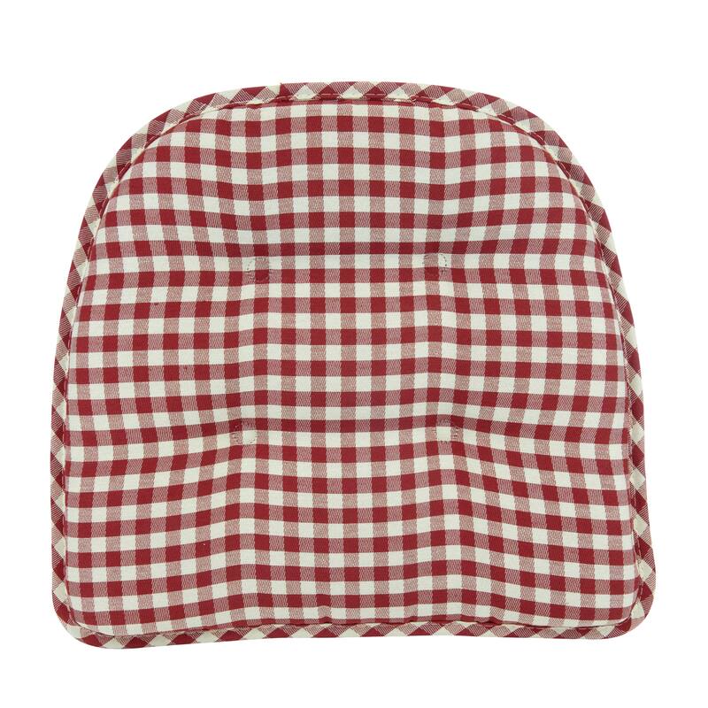 Klear Vu Tufted Non-Slip Dining Chair Cushion Set
