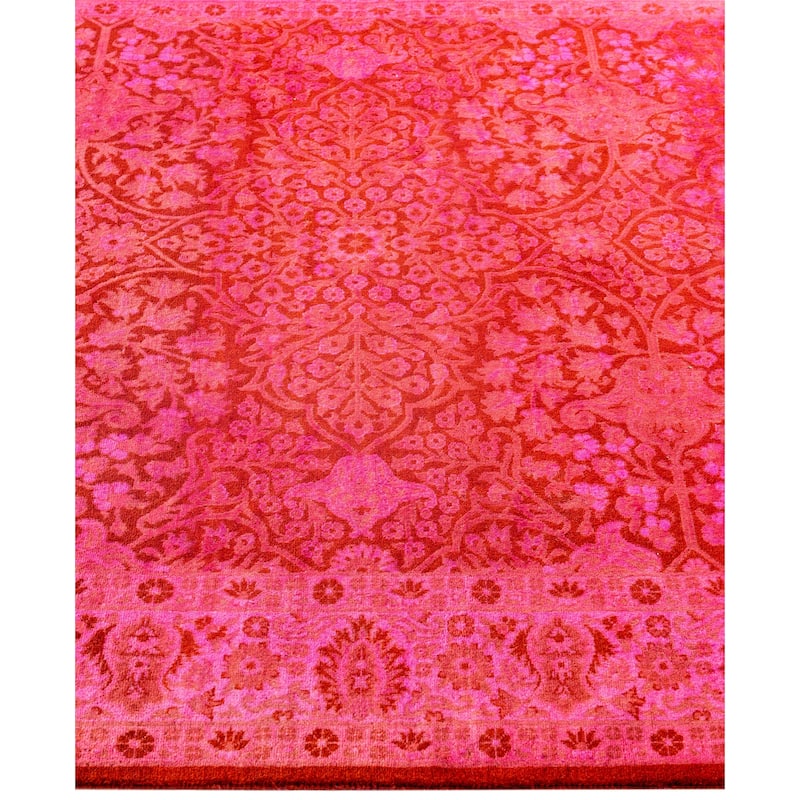 Overdyed One-of-a-Kind Hand-Knotted Area Rug - Pink - 4' 1" x 6' 3"