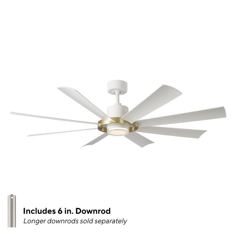 Aura Indoor or Outdoor 8-Blade 60in Smart Ceiling Fan - 60