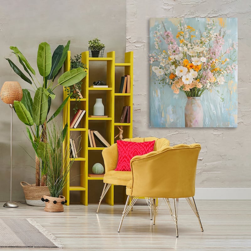 Stupell Orange & White Flower Arrangement Canvas Wall Art Design By Franklyn Gregory