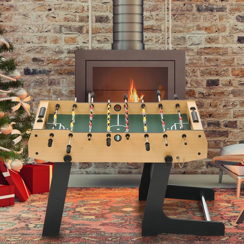 48 Inch Foosball Table, Soccer Table Game for Kids and Adults, Arcade Table Soccer for Home