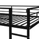 preview thumbnail 12 of 27, Twin Metal Loft Bed with 2 Shelves and one Desk staircase