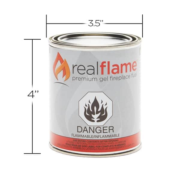 13-oz Gel Fuel (Pack of 24) by Real Flame - 3.5 x 4