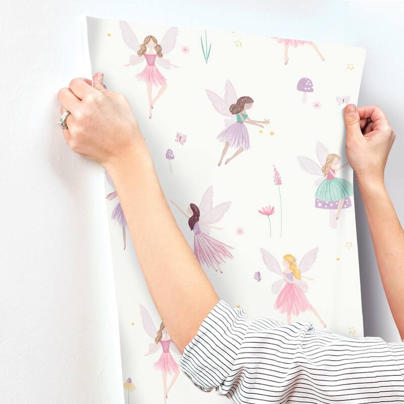 Advantage Fairy Friends Pink Enchanting Wallpaper