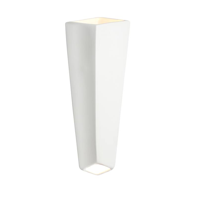 Ambiance Prism 1-light Gloss White LED Wall Sconce