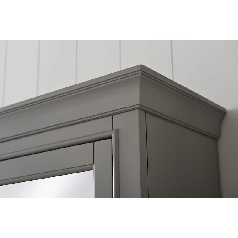 Milano 84" Double Sink Bathroom Vanity Modular Set