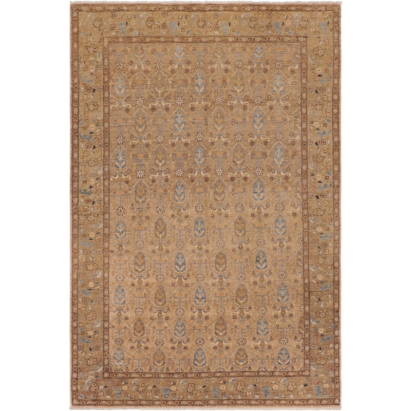 Vintage Herati Bidjar Hand Knotted Wool Rug - 6'10'' x 9'7''