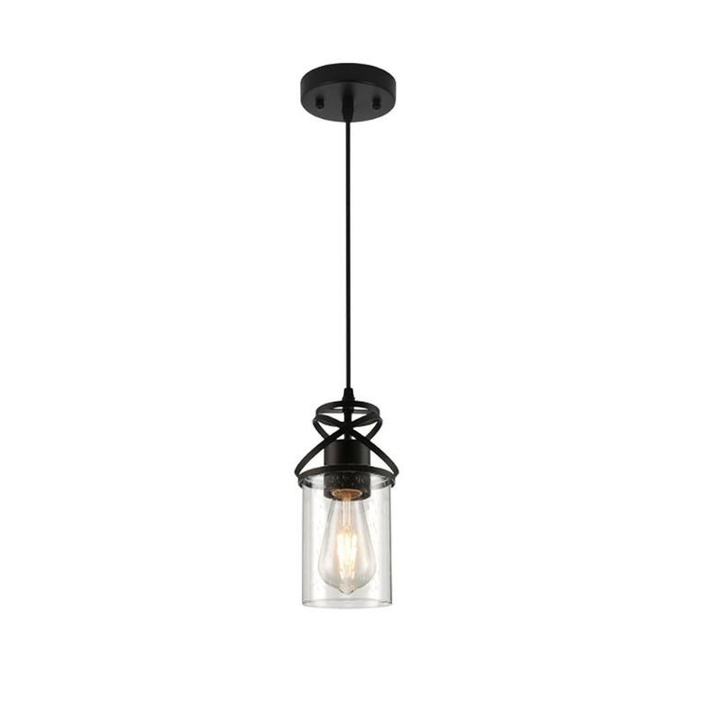 E26 socket hanging light black island lights glass, metal pendant lighting