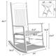 VEIKOUS Wood 3-piece Outdoor Rocking Chair and Folding Table Set