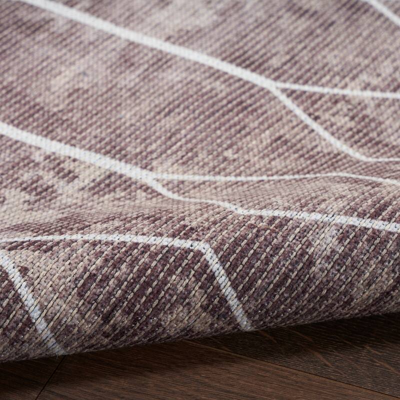 New Concept Washables Indoor only Geometric Machine Washable Area Rug