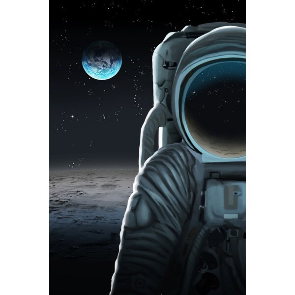 Man On The Moon Lantern Press Artwork Art Print Multiple Sizes Available 9 X 12 Art Print