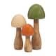 preview thumbnail 7 of 15, Sagebrook Home Wood, Coned Mushroom, Novelty, Two Tone, Decoration for Interior Design