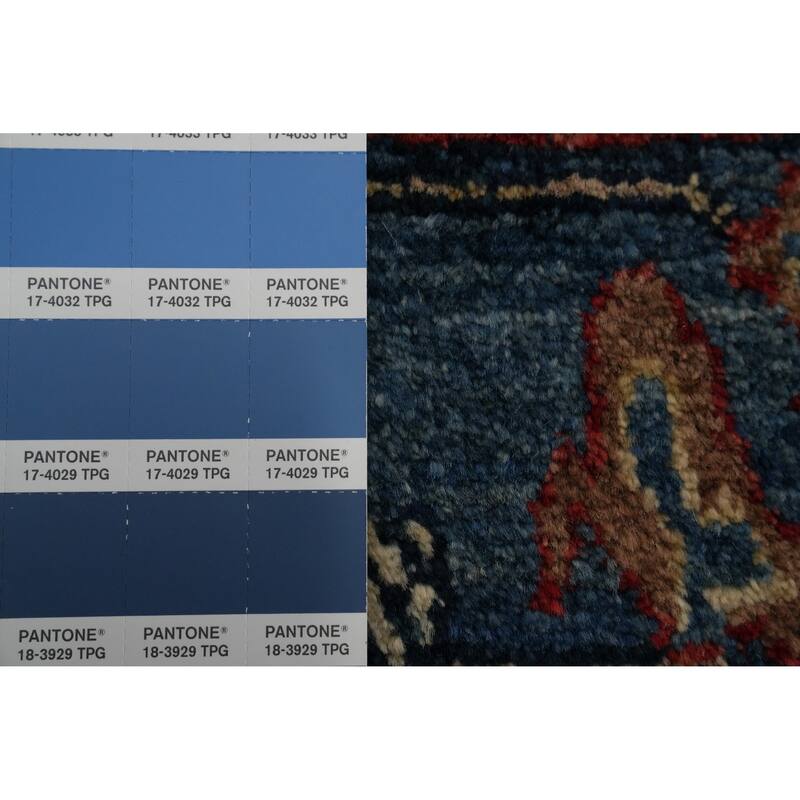 Hand Knotted Oriental 100% Wool Carpet Traditional Geometric Brown Heriz (serapi) Area Rug - 5' 2'' X 3' 3''