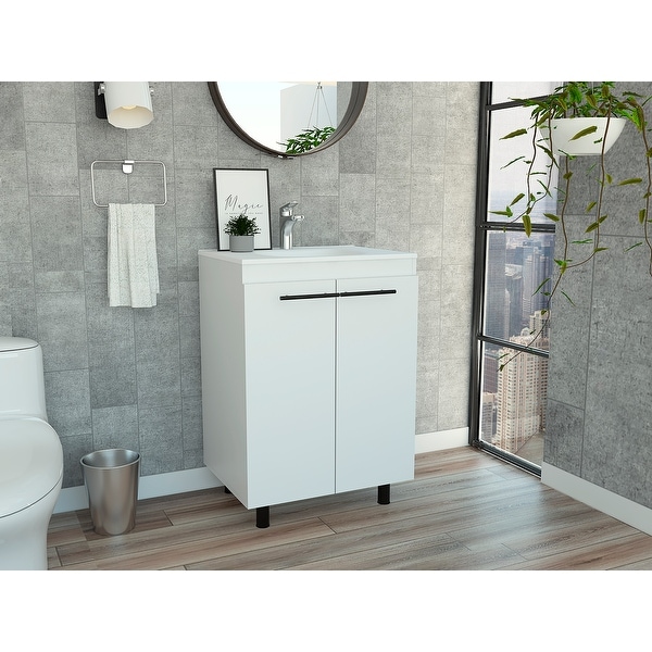 Selma 24" Free standing Vanity cabinet. Opens flyout.