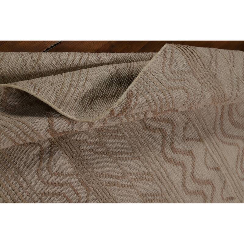 Moroccan Area Rug Hand-Knotted Oriental Wool Carpet - 4'10" x 7'9"