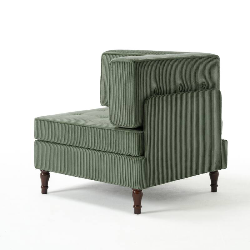 UIXE Corduroy Modular Corner Sofa Lounge Corner Arm Chair