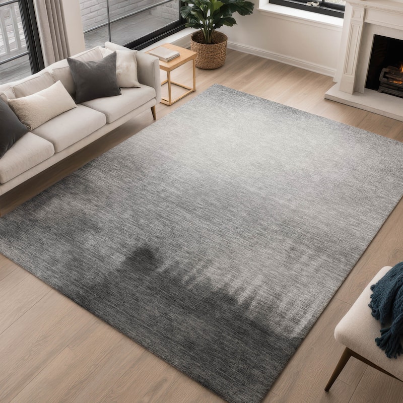 Machine Washable Indoor/ Outdoor Modern Dawn Chantille Rug