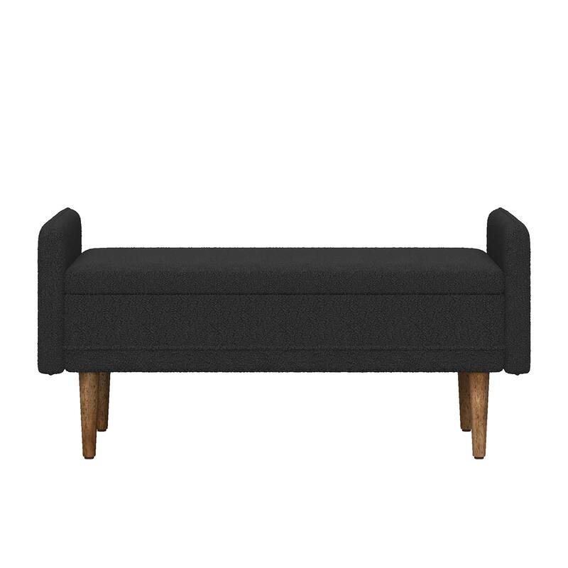 linen Fabric Storage Stool