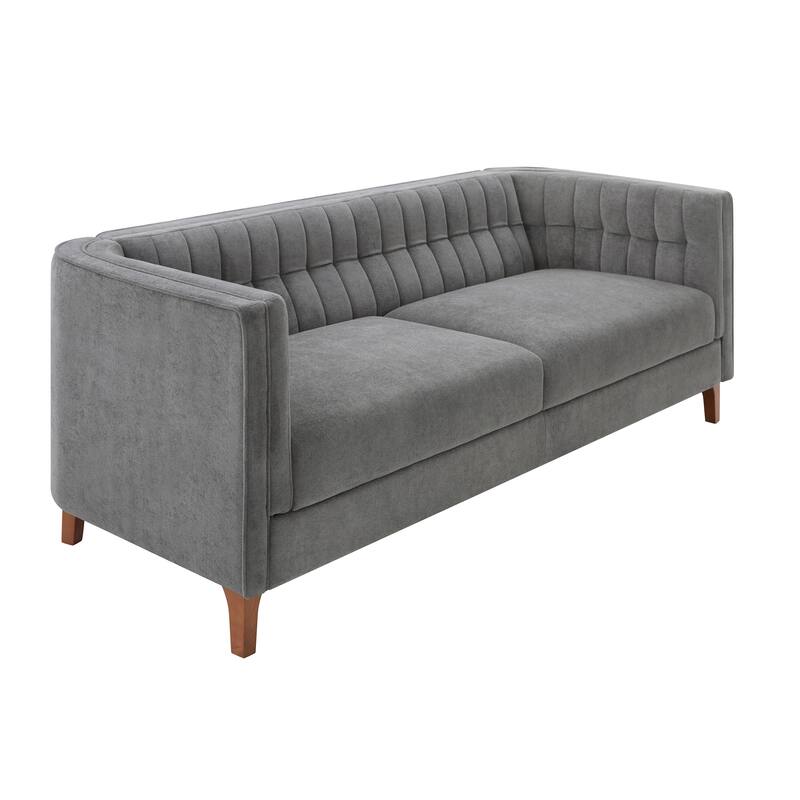 Christopher Knight Home - American Design 76" Upholstered 3-Seater Sofa with Channel Tufted Back