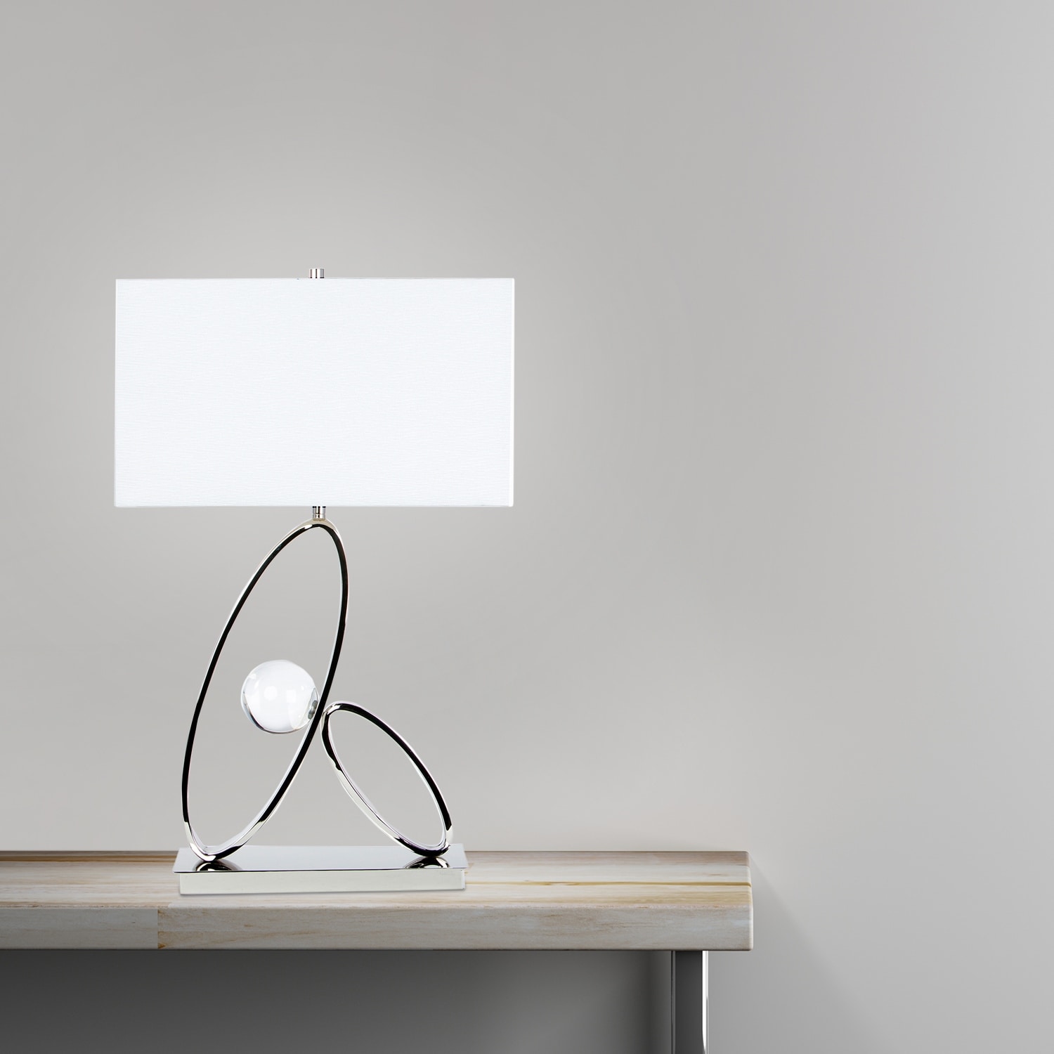 Ovals with Crystal Ball LED Table Lamp