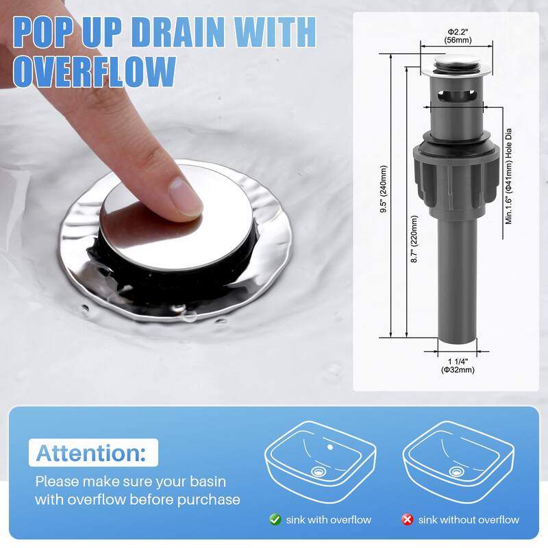 WOWOW 4 in. Centerset Double Handle High Arc Bathroom Sink Faucet