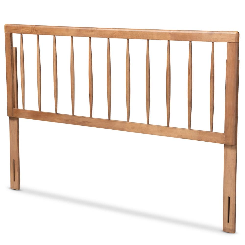 Valin Contemporary Ash Walnut Finished Wood Headboard